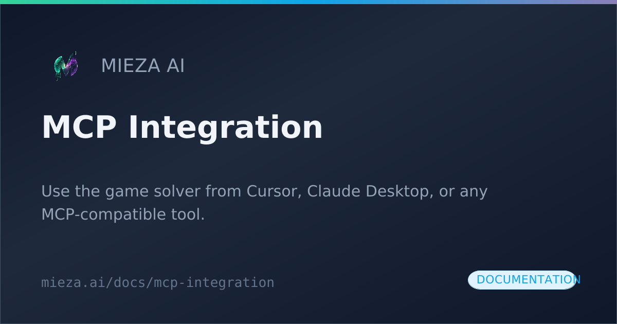MCP Integration | Mieza AI Docs